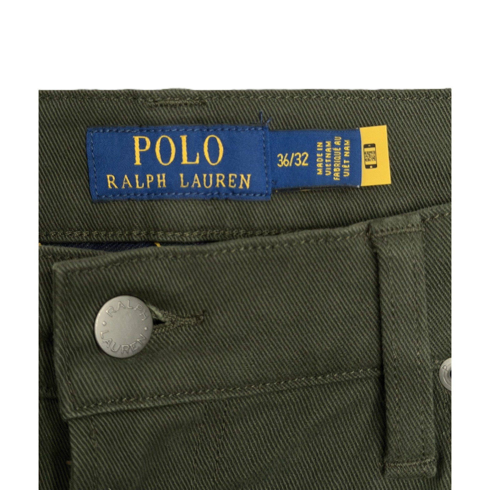 Polo Ralph Lauren Jeans Men's 36"x32" Sullivan Slim 1967 Stretch Olive