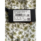Boss Shirt Men's 4XL Big & Tall Short Slv Stretch Linen Shirt Green Floral