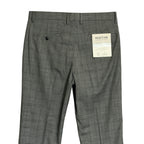 Kenneth Cole Dress Pants Men's 32"x32" Slim Fit Stretch Dark Grey Check