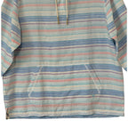 Tommy Bahama Shirt Men's XL Sand Linen Los Bellos Stripe Baja Bright Peach