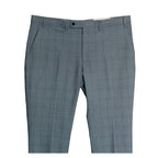 Calvin Klein Dress Pant Men's 40"x30" Slim Fit Flat Front Stretch Blue Plaid
