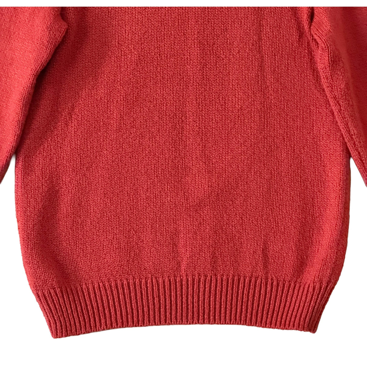 Faherty Heirloom Cotton Sweater Men's Medium Organic Cotton Crew Neck Red