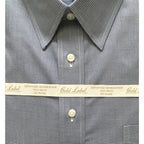 Roundtree & Yorke Shirt Men's 19 36/37 Big & Tall Cotton Dobby Blue Check