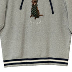 Daniel Cremieux Logo Hoodie Men's XL Drawstring Hood Grey Heather