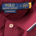 Polo Ralph Lauren Shirt Men's Medium Custom Slim Fit Big Pony Mesh Short Sleeve