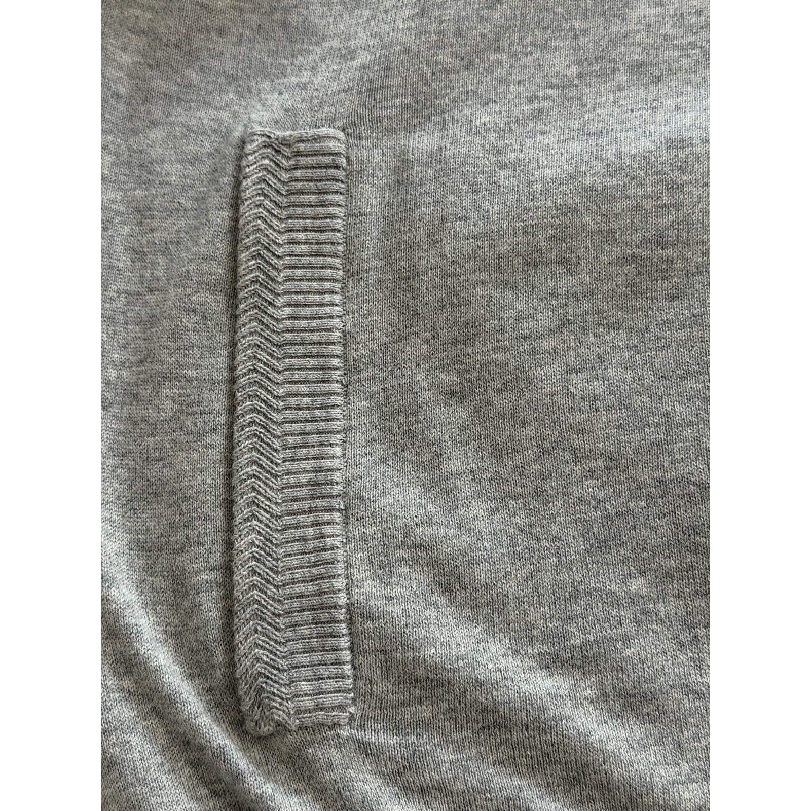 Daniel Cremieux Sweater Vest Men's Large Full Zip Cotton Cashmere Blend Grey Heather