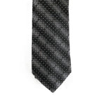 Perry Ellis Portfolio Necktie 3" Black & Gray Weaver Dot Standard Length