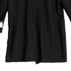 Nautica Men's 38 Regular Overcoat Double-Breasted Wool Blend Lined Black