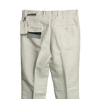 Perry Ellis Portfolio Pants Men's 30"x30" Modern Fit Linen Blend Solid White