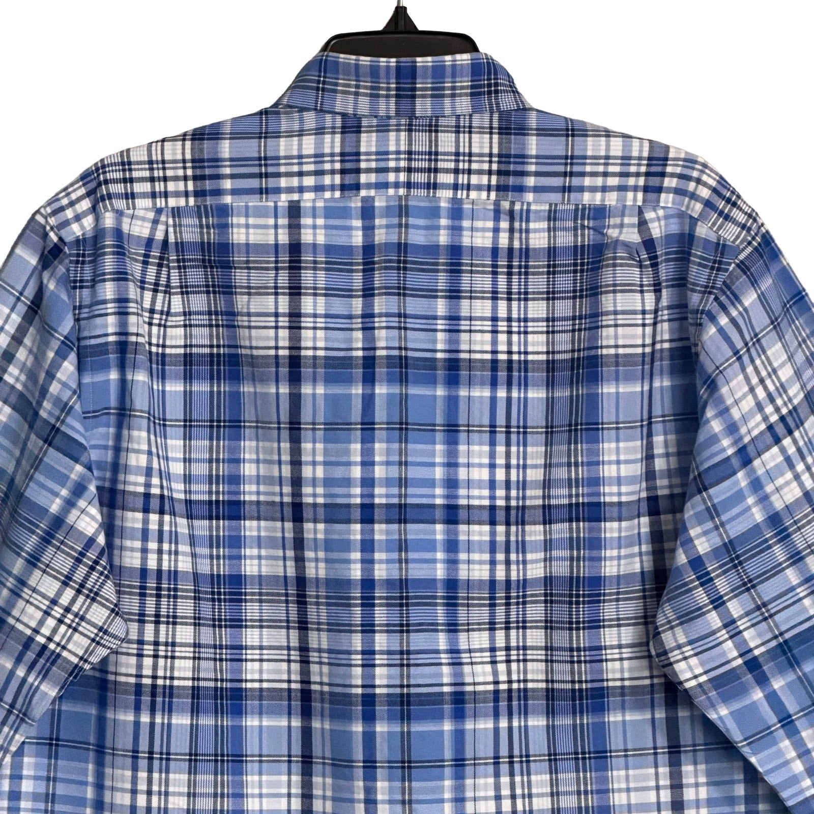 Polo Ralph Lauren Shirt Men's Large Classic Fit Long Sleeve Blue Plaid