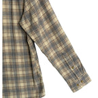 The Normal Brand Shirt Men's XL Hudson Double Brushed Flannel Cream Plaid