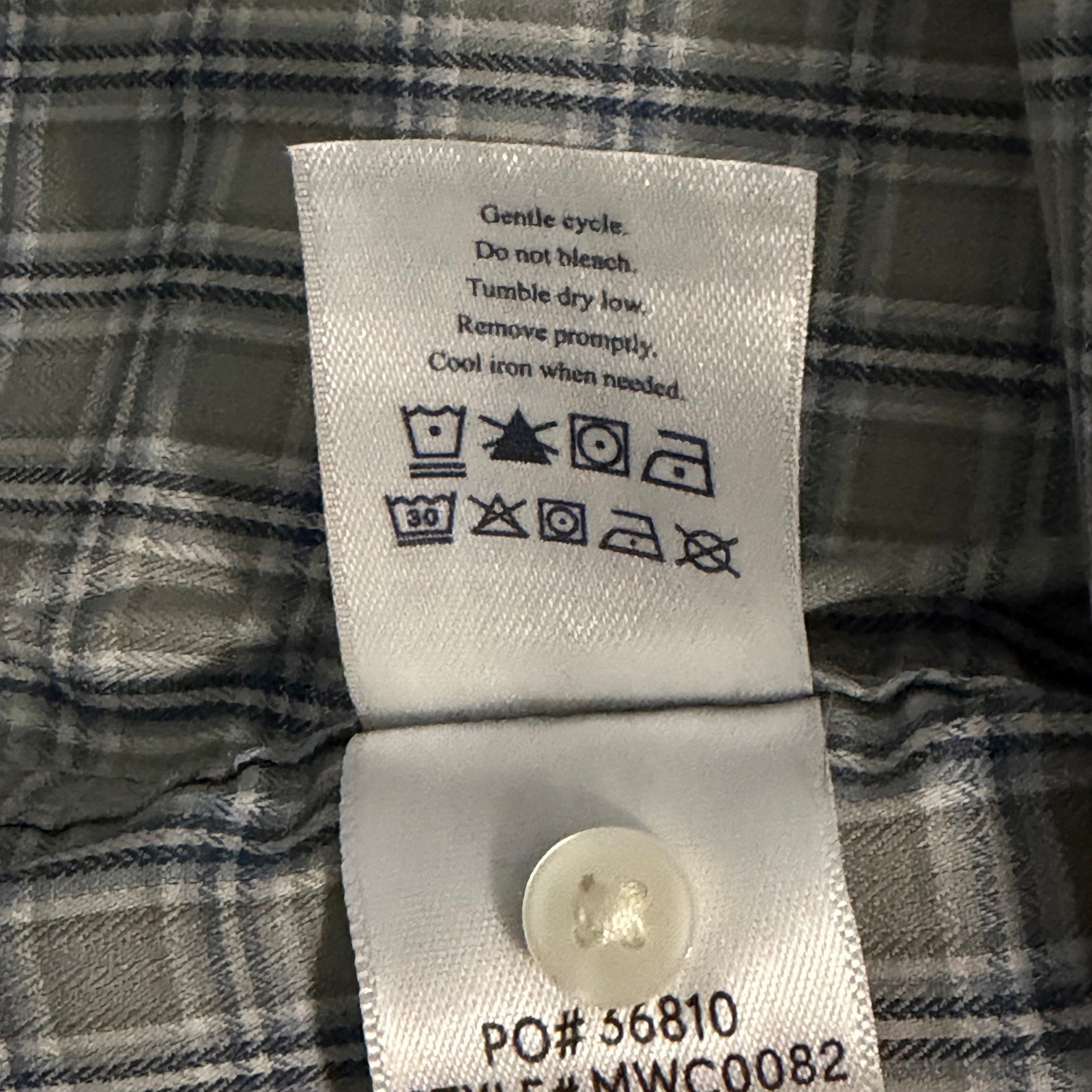 Faherty Shirt Men's XL The Movement Shirt Sage River Plaid Supima Cotton