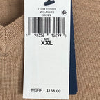 Polo Ralph Lauren Men's XXL V-Neck Sweater Merino Wool Brown