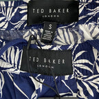 Ted Baker Sleep Pant Men's Small Woven Cotton Drawstring Pockets Blue Floral