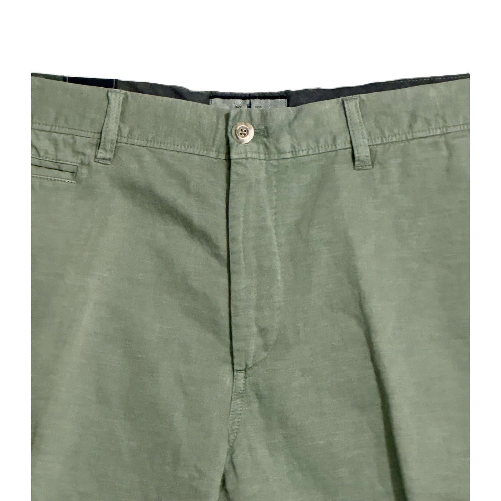 Johnnie-O Shorts Men's 36W Cotton Linen Blend Flat Front Blue Surf