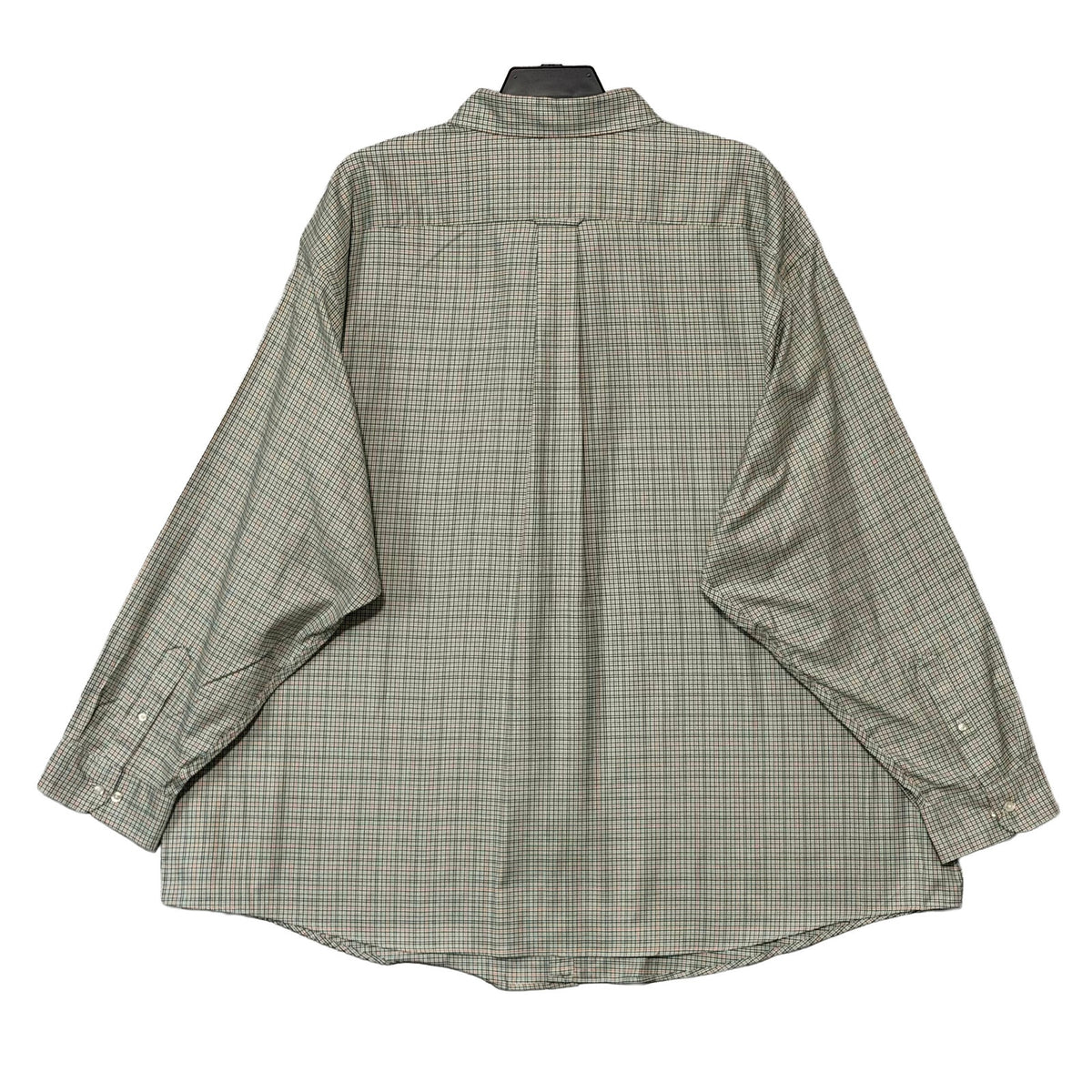 Roundtree & Yorke Oxford Dress Shirt Men's 4XB LS Big & Tall Green Red