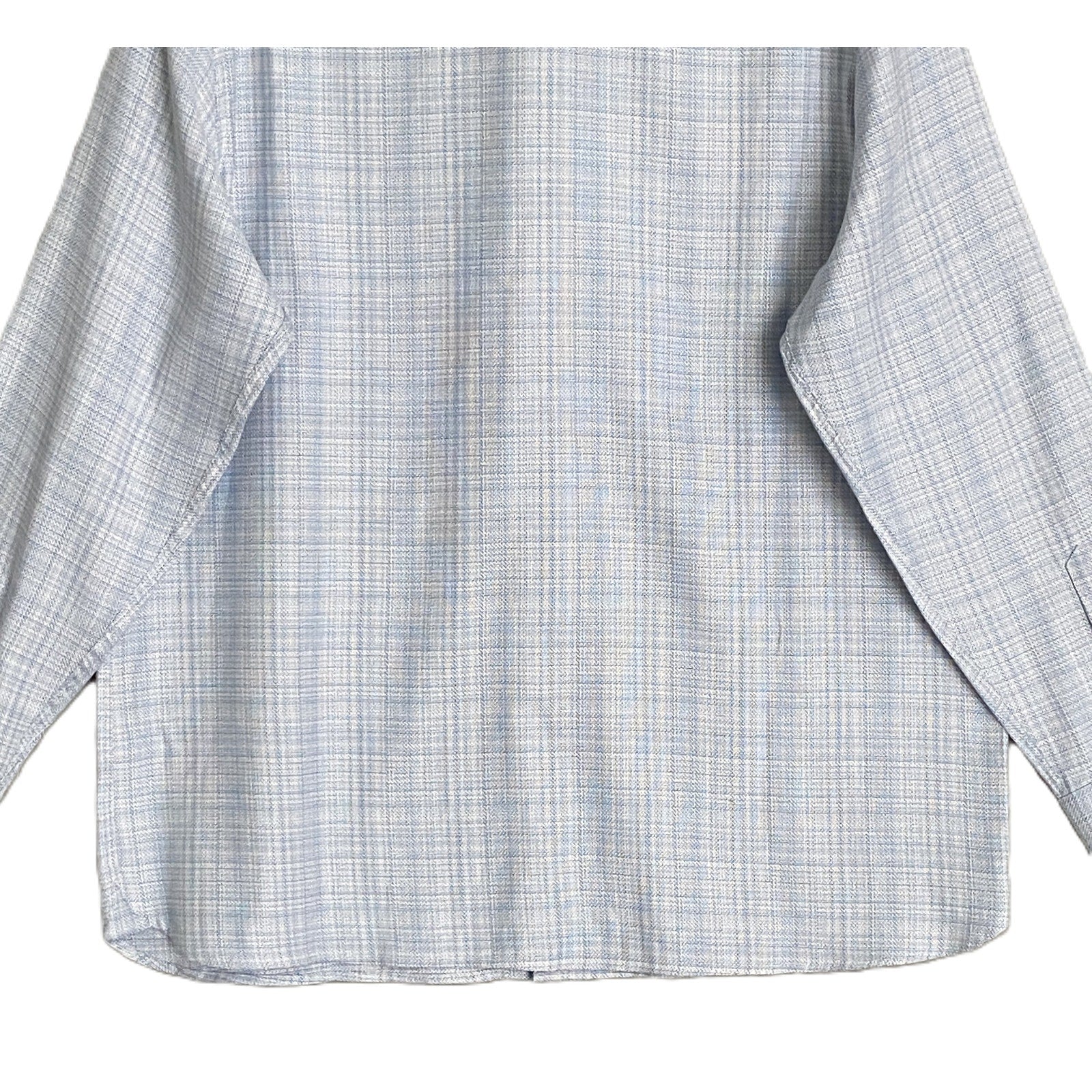 Visconti Black Men's XL Organic Cotton Long Sleeve Button Up Shirt White