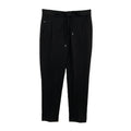 Michael Kors Men's Medium Cotton Blend Pants Drawstring Pleated Front Black
