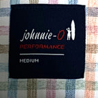 Johnnie-O Performance Shirt Men's Medium Button-Down Stretch Multicolor Check