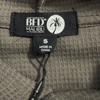 BFD Malibu Hoodie Men's Small Waffle Thermal Long Sleeve Hoodie Carbon