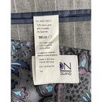 Tayion Men's 44L Suit Jacket Acontour Lined Stretch Fabric Grey Stripe