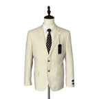 Nautica Sport Coat Men's 42 Short Modern Fit Active Stretch Lt Tan