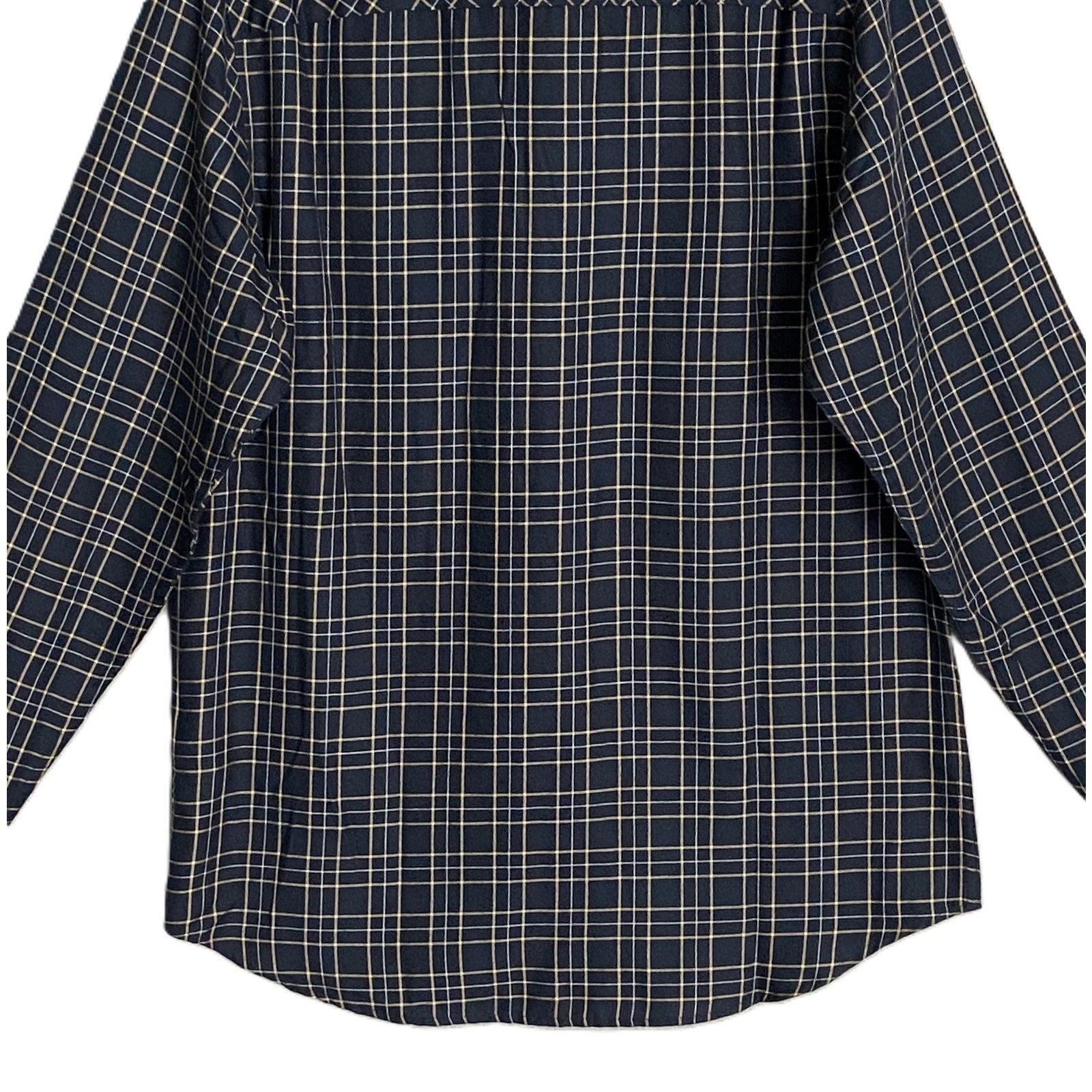Travis Mathew Men's Small Cloud Collection Flannel Plaid Shirt Black