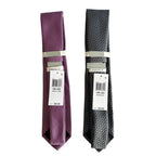 Perry Ellis Portfolio Men's Ties Lot of 2 Red Bartolle Mini & Brown Mackin Geo