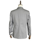 Nautica Men's Suit 2-Piece 36R 30W Bi-Stretch Cotton Gaff Solid Grey