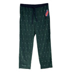 Nautica Sleep Pant Men's Large Fleece Elastic Waist Pockets Green