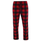 Hanes Fleece Sleep Pant Men's XL Drawstring Pockets Red Buffalo Check
