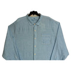 Tommy Bahama Linen Shirt Men's 4XLT Long Sleeve Paradise Breezer Blue