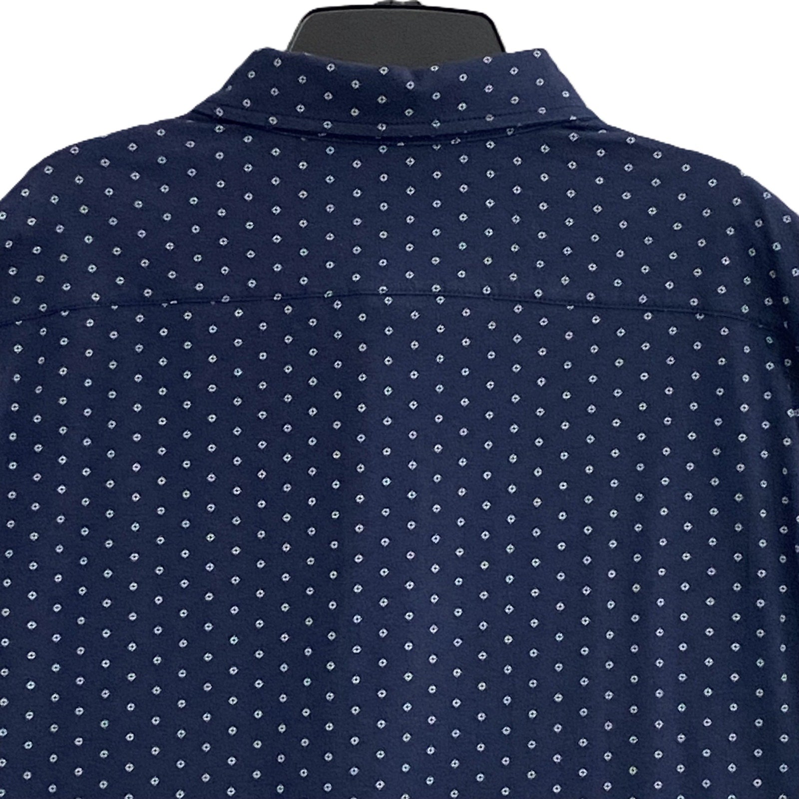 Daniel Cremieux Shirt Men's Large Short Sleeve Button-Up Supima Cotton Blue