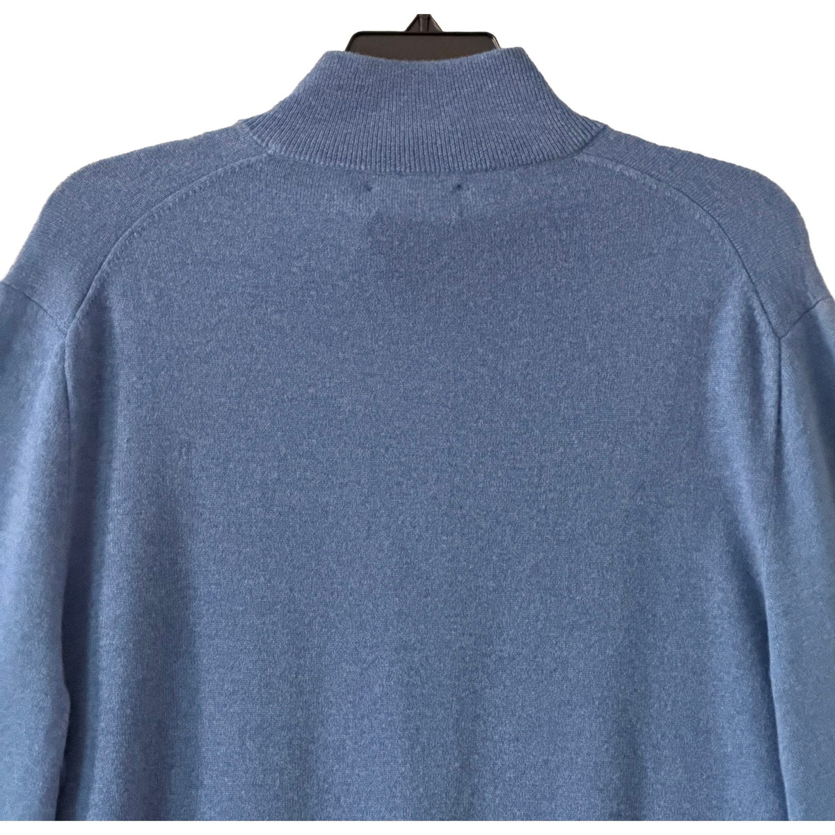 Polo Ralph Lauren Men's XXL Quarter-Zip Wool Sweater Italian Yarn Blue