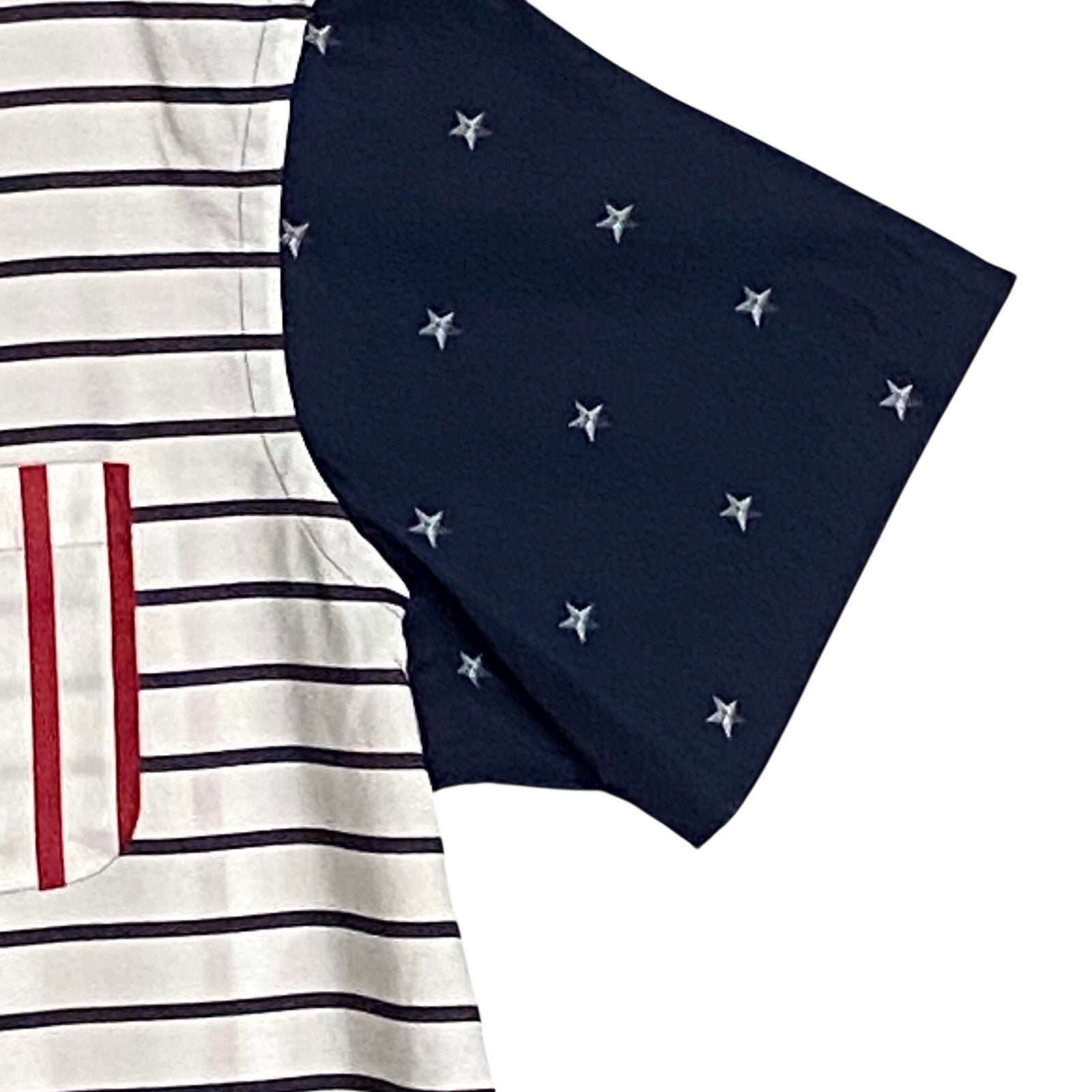 Daniel Cremieux 38 Shirt Men's XL American Flag Short Sleeve Shirt Cotton