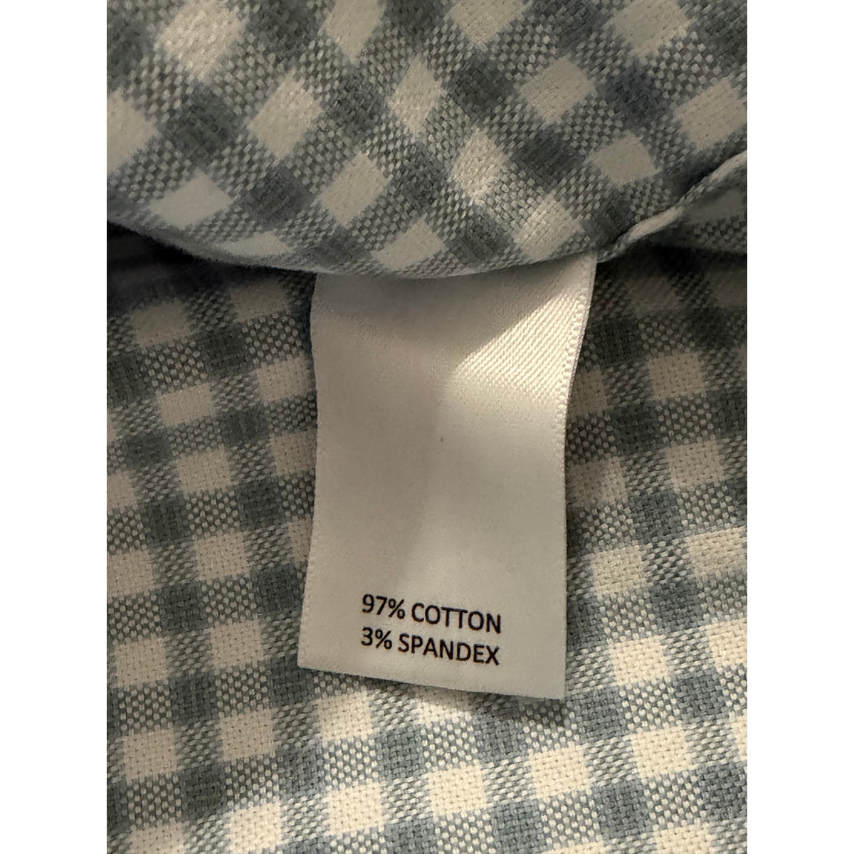 Daniel Cremieux Oxford Shirt Men's 4XB Big & Tall Button-Down Stretch Stone Blue Gingham