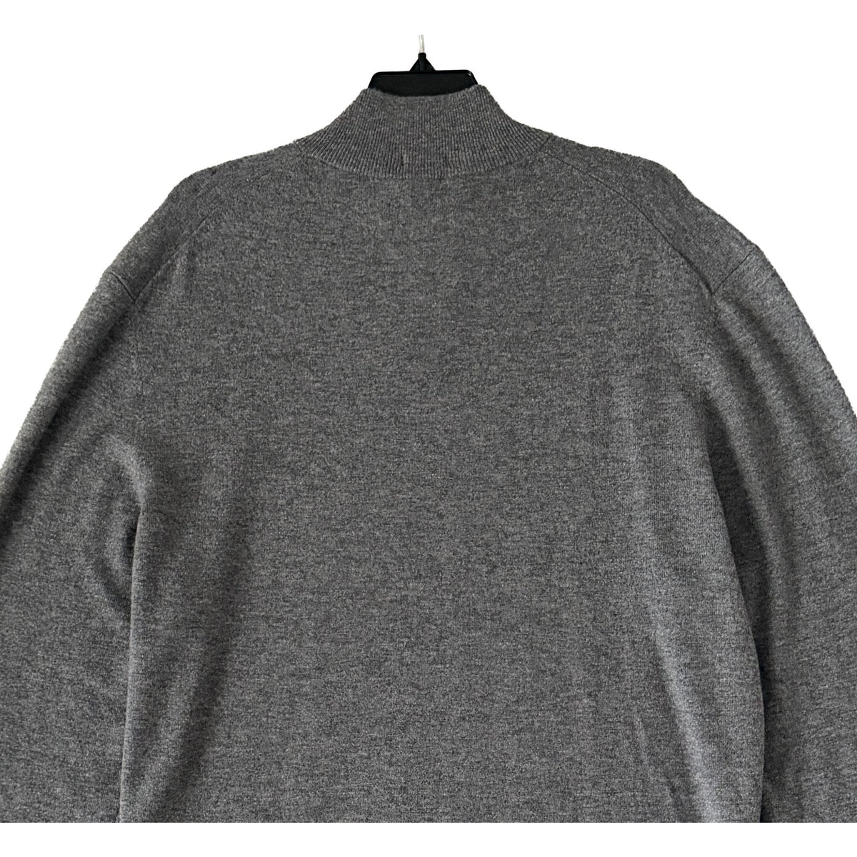 Boss H-Hemario Quarter Zip Sweater Men's 3XT Big & Tall Wool Cashmere Gray
