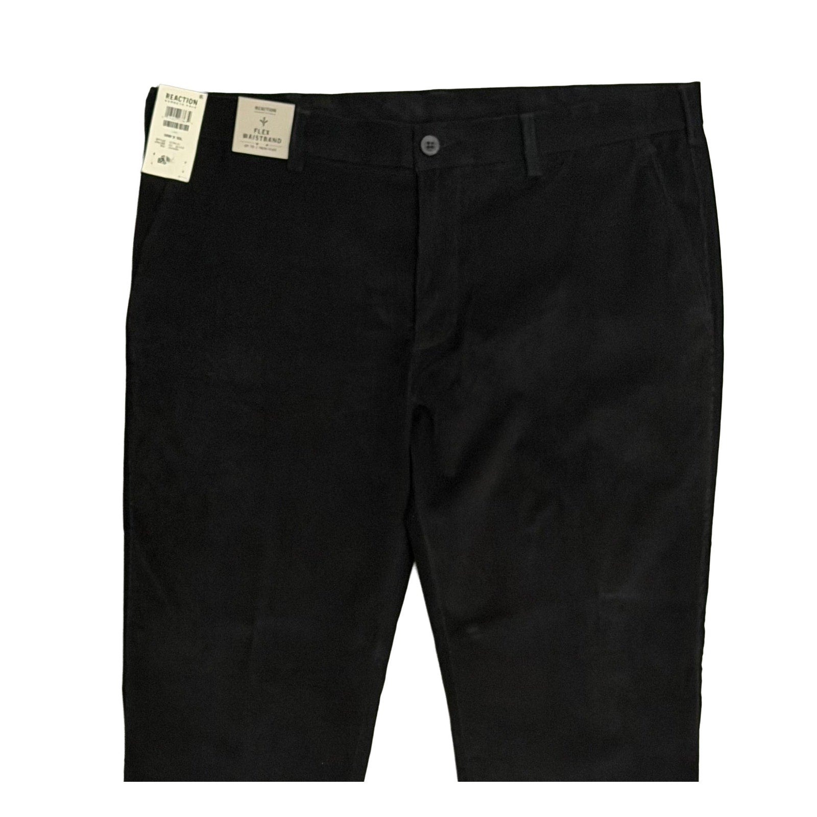 Kenneth Cole Reaction Men's 38"x30" Pants Slim Fit Stretch Corduroy Black