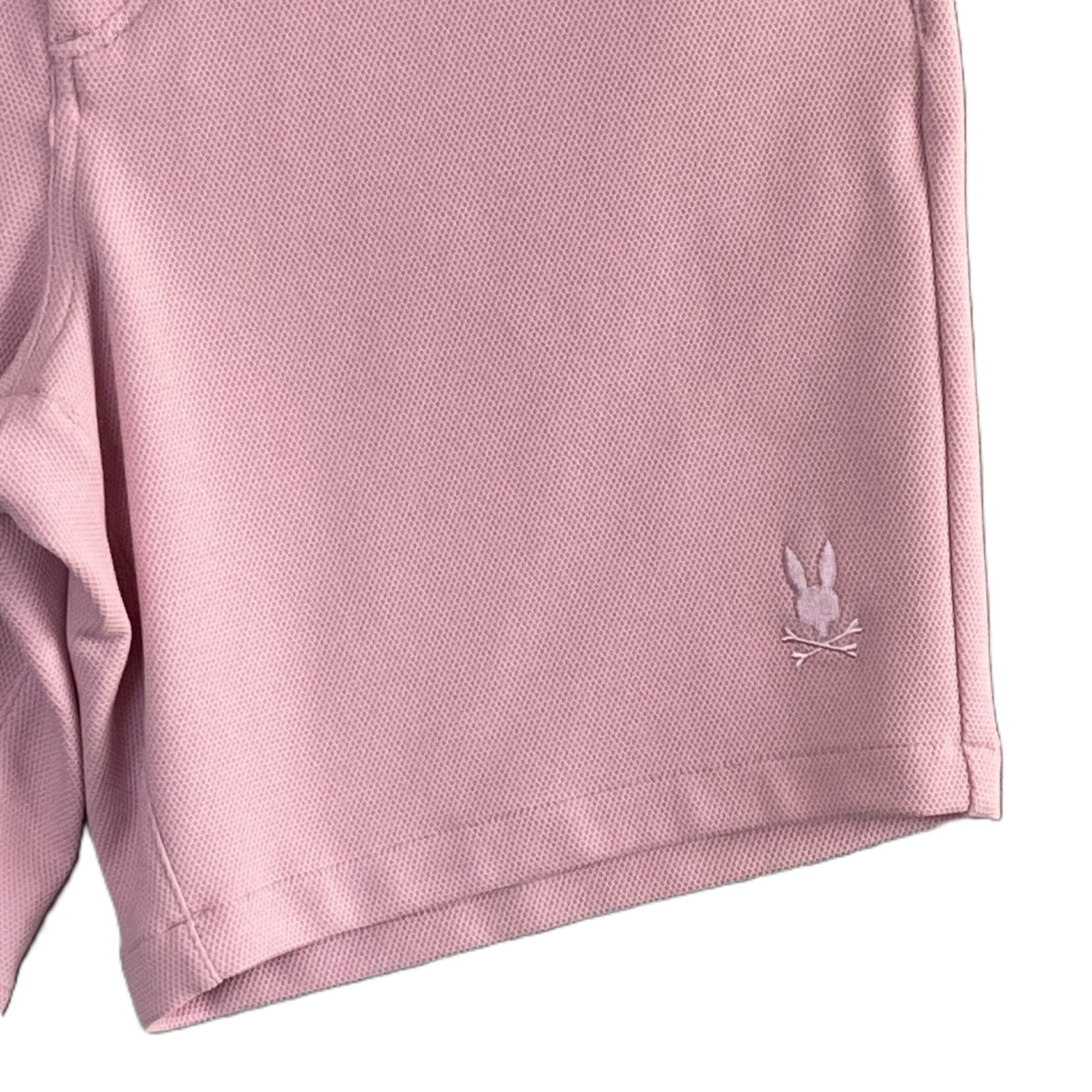 Psycho Bunny Shiro Shorts Men's 36W Regular Fit Honeycomb Knit Stretch Pink