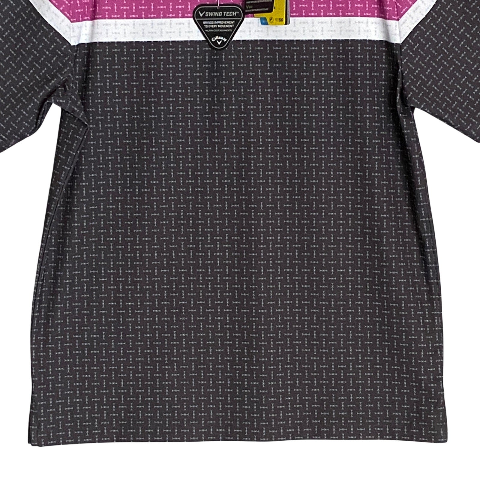 Callaway Polo Shirt Men's Small Swing Tech Short Sleeve UPF 50 Purple Orchid