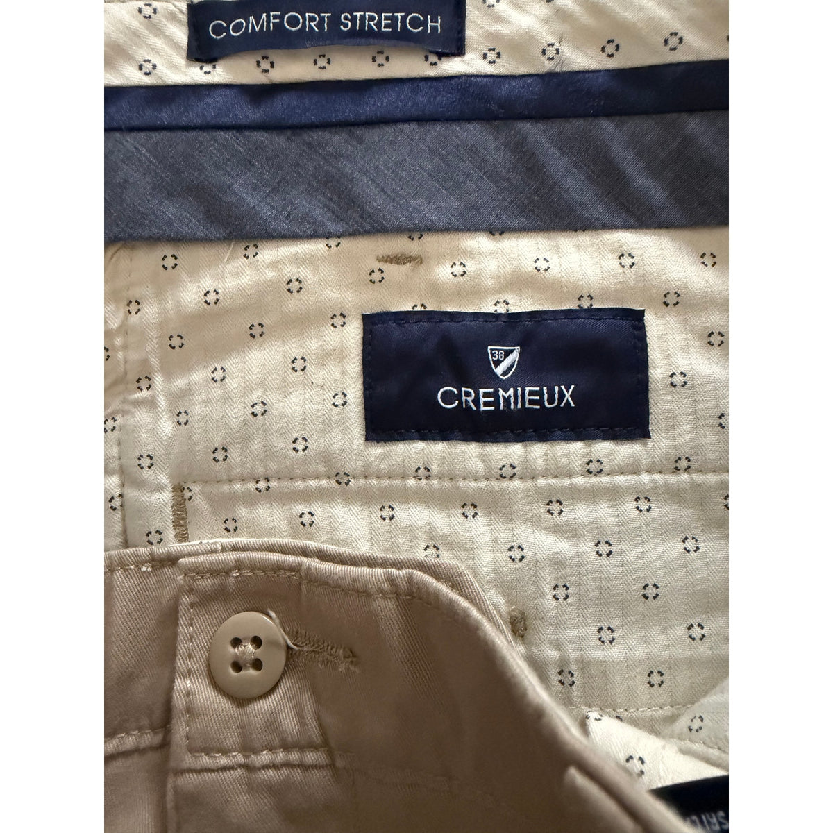 Daniel Cremieux Slim Fit Chino Men's 40"x30" Stretch Tapered Leg Khaki