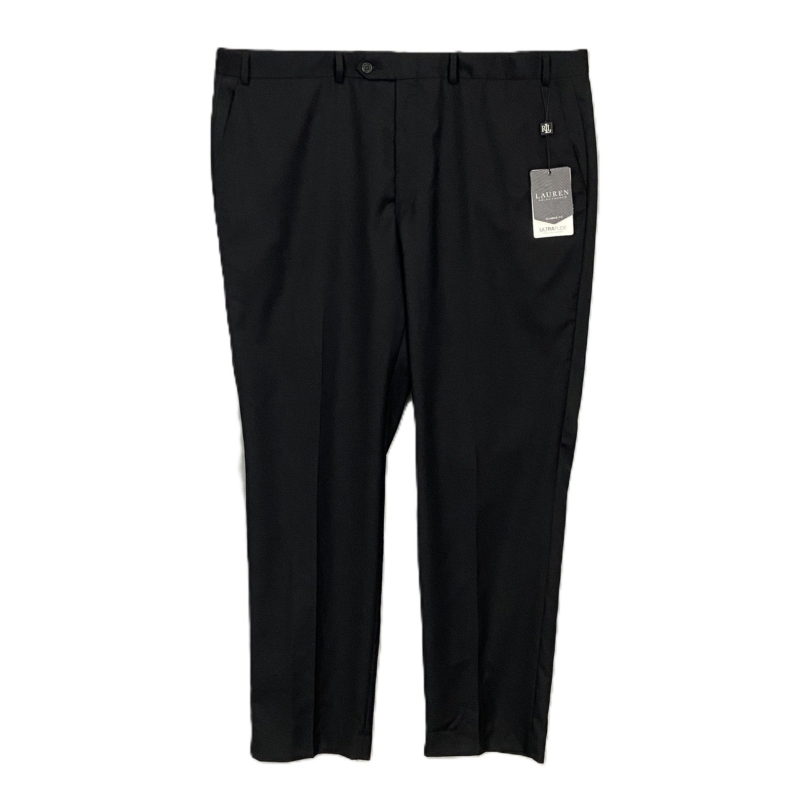 Lauren Ralph Lauren Men's 42x32 Suit Pant Classic Fit Stretch Black