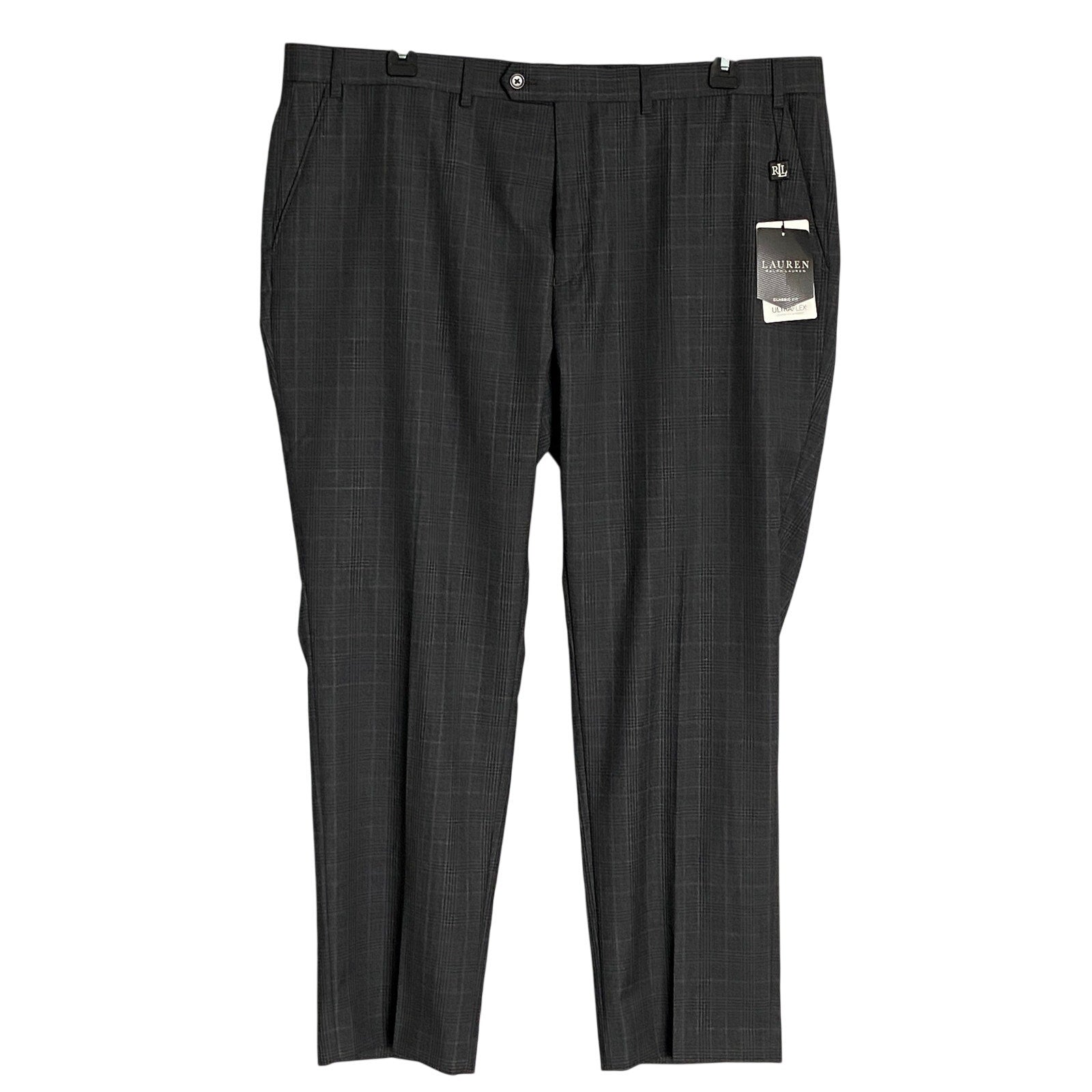 Lauren Ralph Lauren Suit Pants Men's 42"x30" Ultraflex Classic Fit Charcoal