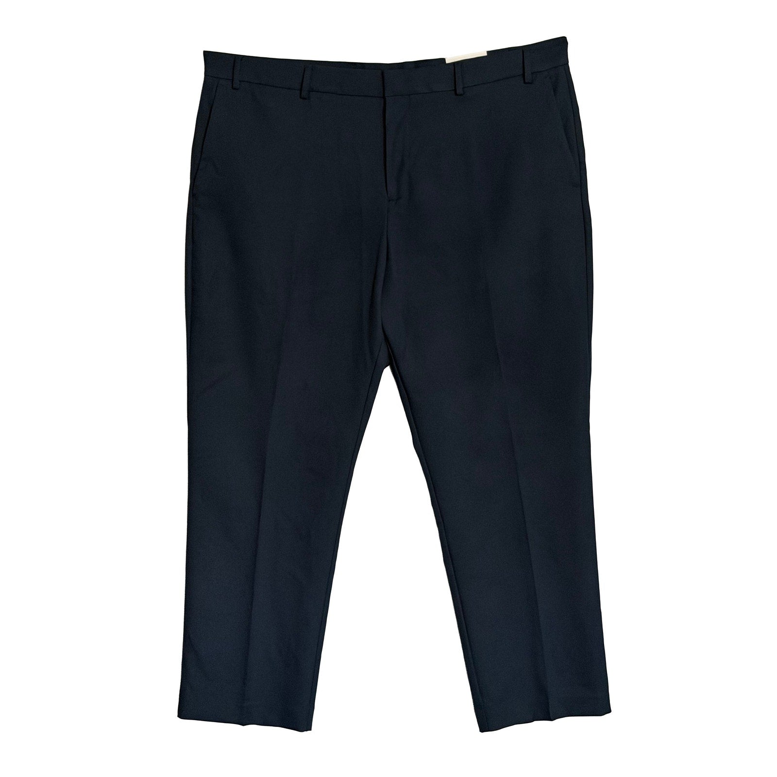 Perry Ellis Portfolio Pants Men's 42"x30" Dress Pants Modern Fit Dark Blue
