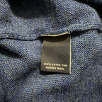 Hart Schaffner Marx Sweater Men's 3XB Big & Tall V-Neck Merino Wool Blue Heather