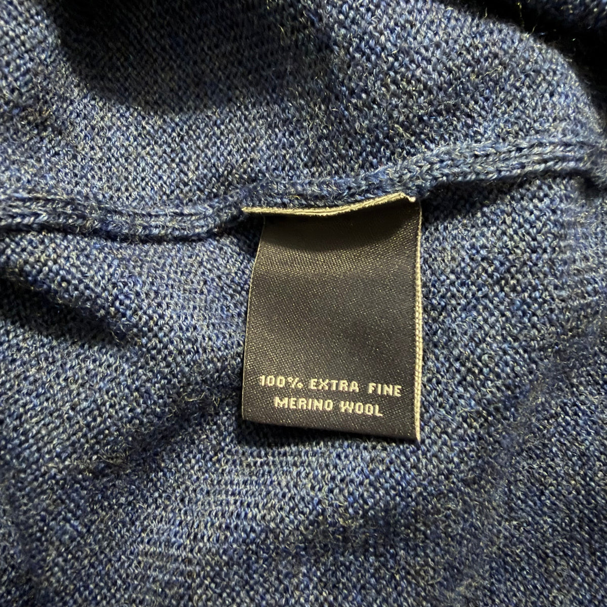 Hart Schaffner Marx Sweater Men's 3XB Big & Tall V-Neck Merino Wool Blue Heather