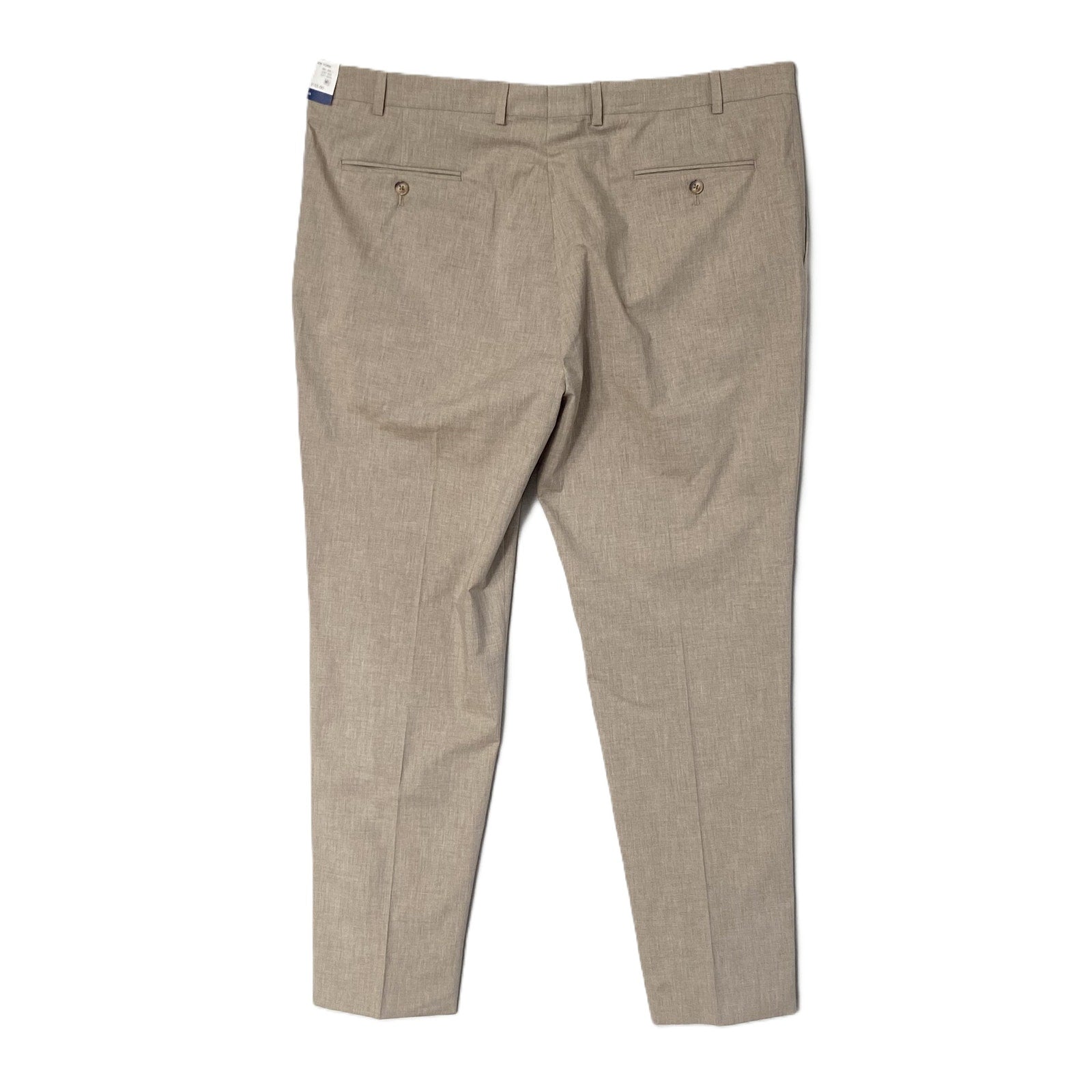 Hart Schaffner Marx Pant Men's 40x30 Dress Pant Platinum New York Fit Beige