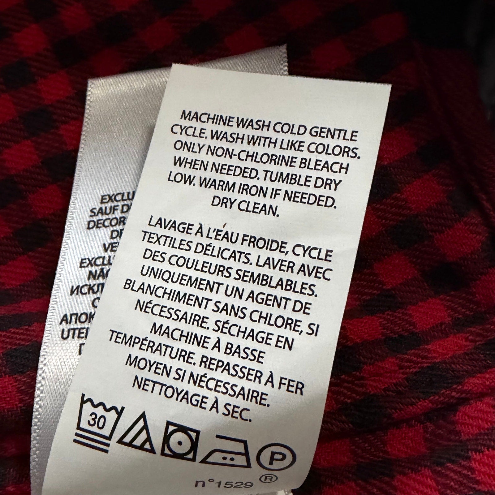 Polo Ralph Lauren Men's XL Classic Fit Cotton Flannel Shirt Red Black Check