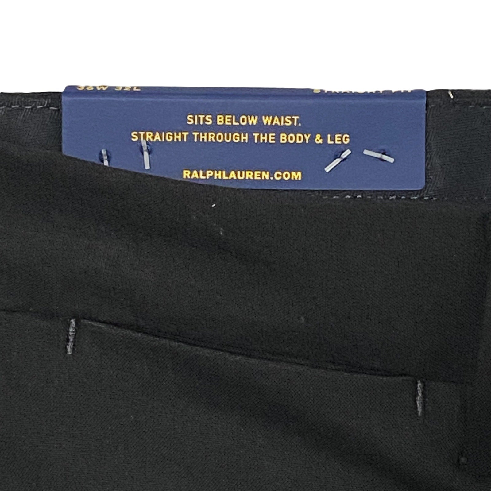 Polo Ralph Lauren Pants Men's 36"x32" Dress Trousers Straight Fit Black