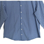 Mizzen+Main Shirt Men's XXL Leeward Trim Fit No Tuck Cobalt Ben Plaid